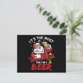 Weihnachten Weihnachtsmann trinken Bier Wonderfu (Stehend Vorderseite)