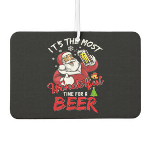 Weihnachten Weihnachtsmann trinken Bier Wonderfu Autolufterfrischer