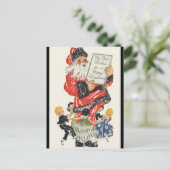 Weihnachten Weihnachtsmann und Kindertanz (Stehend Vorderseite)