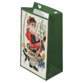 Weihnachten Weihnachtsmann und Kindertanz Kleine Geschenktüte (Vorderseite Schrägansicht)