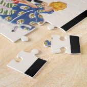 Weihnachten Weihnachtsmann und Kindertanz Puzzle (Seite)