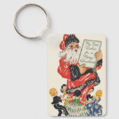 Weihnachten Weihnachtsmann und Kindertanz Schlüsselanhänger (Vorderseite)