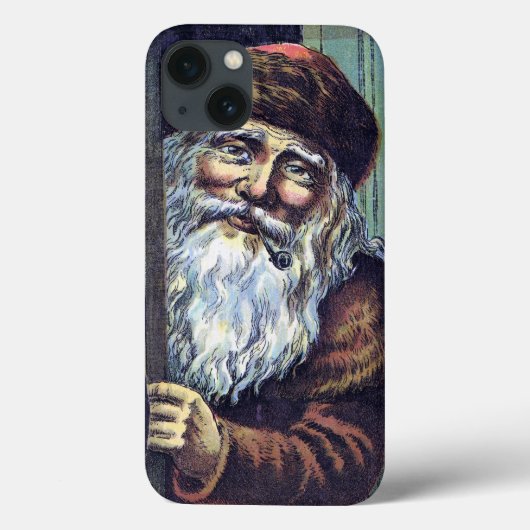 Weihnachten, Weihnachtsmann und sein Werk Case-Mate iPhone Hülle (Rückseite)