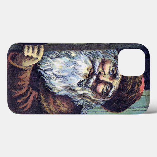 Weihnachten, Weihnachtsmann und sein Werk Case-Mate iPhone Hülle (Rückseite (Horizontal))