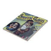 Weihnachten, Weihnachtsmann und sein Werk Fliese (Seite)