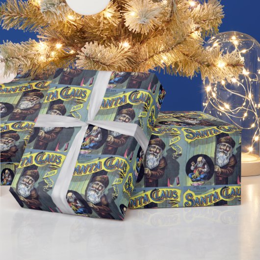 Weihnachten, Weihnachtsmann und sein Werk Geschenkpapier (Feiertage)