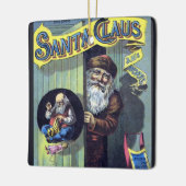 Weihnachten, Weihnachtsmann und sein Werk Keramikornament (Links)