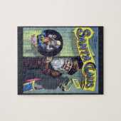 Weihnachten, Weihnachtsmann und sein Werk Puzzle (Horizontal)