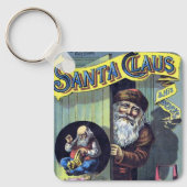 Weihnachten, Weihnachtsmann und sein Werk Schlüsselanhänger (Vorderseite)