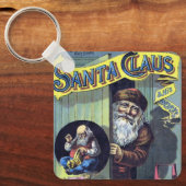 Weihnachten, Weihnachtsmann und sein Werk Schlüsselanhänger (Vorderseite)