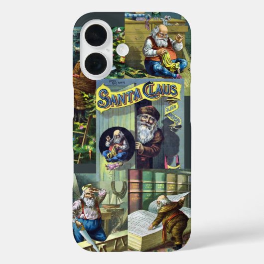 Weihnachten, Weihnachtsmann und seine Werke Case-Mate iPhone Hülle (Rückseite)