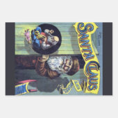 Weihnachten, Weihnachtsmann und seine Werke Geschenkpapier Set (Vorderseite)