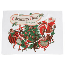 Weihnachten Weihnachtsmann und Tanzkinder