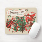 Weihnachten Weihnachtsmann und Tanzkinder Mousepad (Mit Mouse)