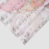 Weihnachten Weihnachtsmann - Vintage Notenmusik Seidenpapier (Ausschnitt)