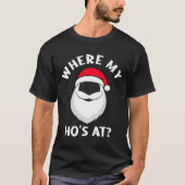 Weihnachten Weihnachtsmann Wo ist mein Mann? T-Shirt (Vorderseite)
