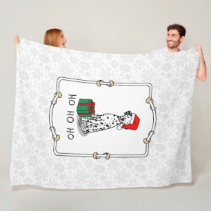 Weihnachten Weihnachtsmannmütze Dalmatiner Dog (sc Fleecedecke