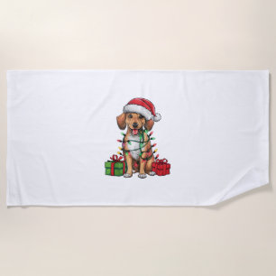 Weihnachten Weihnachtsmannmütze Licht Berg Kur Wei Strandtuch