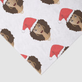 Weihnachten Weihnachtsmannmütze, Schwarze Frau, Na Seidenpapier (Detail)