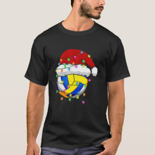 Weihnachten Weihnachtsmannmütze Volleyball Sport X T-Shirt