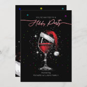 Weihnachten Weihnachtsmannmütze Weihnachten Weihna Einladung (Vorne/Hinten)