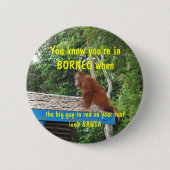 Weihnachten Weihnachtsmanns Borneo Button (Vorderseite)