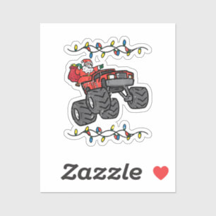 Weihnachten Weihnachtsmonster Lkw Jungen Kinder Kl Aufkleber