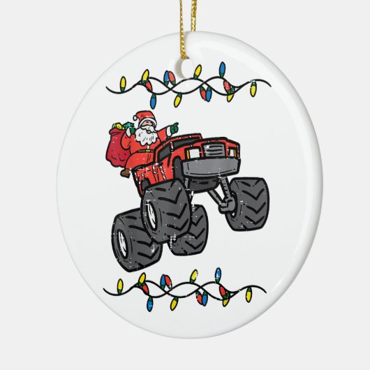 Weihnachten Weihnachtsmonster Lkw Jungen Kinder Kl Keramik Ornament (Links)