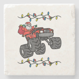 Weihnachten Weihnachtsmonster Lkw Jungen Kinder Kl Steinuntersetzer