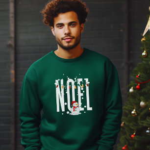 Weihnachten Weihnachtsquote Snowman White Typograf Sweatshirt