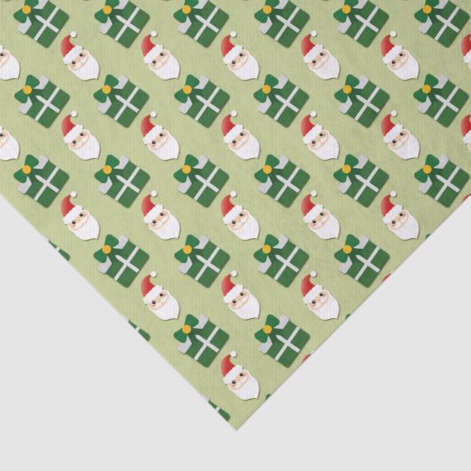 Weihnachten Weihnachtsrot und Grün Seidenpapier (Ausschnitt)