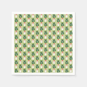 Weihnachten Weihnachtsrot und Grün Serviette