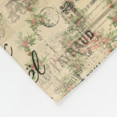 Weihnachten-WeihnachtsVintage Fleece-Decke Paris Fleecedecke (Ecke)