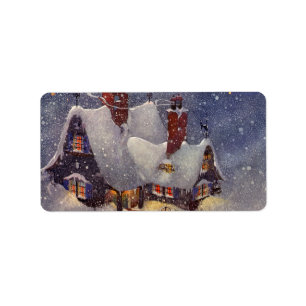 Weihnachten, Weihnachtswerkstatt Nordpol Adressaufkleber