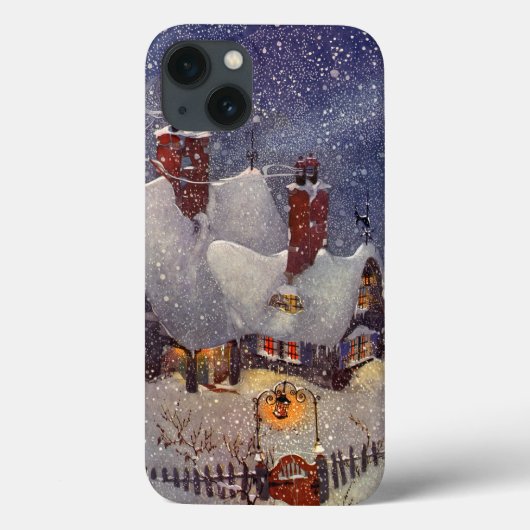 Weihnachten, Weihnachtswerkstatt Nordpol Case-Mate iPhone Hülle (Rückseite)