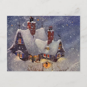 Weihnachten, Weihnachtswerkstatt Nordpol Feiertagspostkarte