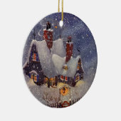 Weihnachten, Weihnachtswerkstatt Nordpol Keramikornament (Rechts)