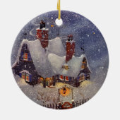 Weihnachten, Weihnachtswerkstatt Nordpol Keramikornament (Hinten)