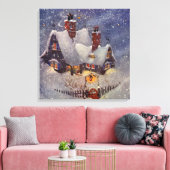 Weihnachten, Weihnachtswerkstatt Nordpol Leinwanddruck (Insitu (Wohnzimmer))