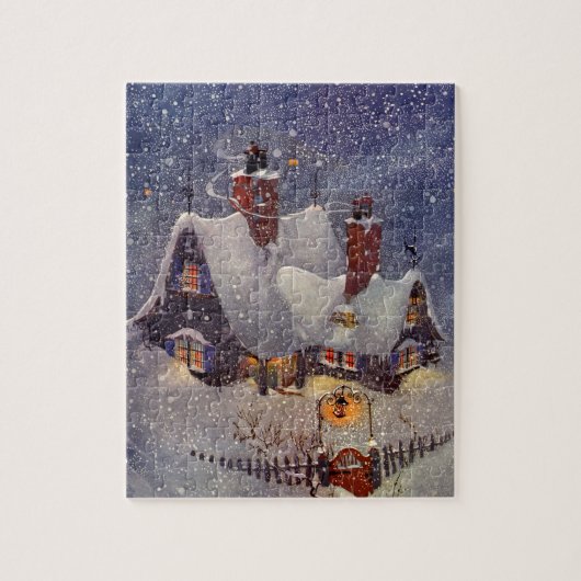 Weihnachten, Weihnachtswerkstatt Nordpol Puzzle (Vertikal)