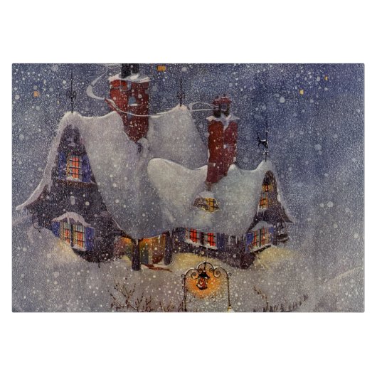 Weihnachten, Weihnachtswerkstatt Nordpol Schneidebrett (Vorderseite)