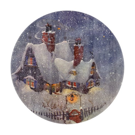 Weihnachten, Weihnachtswerkstatt Nordpol Schneidebrett (Vorderseite)