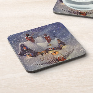 Weihnachten, Weihnachtswerkstatt Nordpol Untersetzer