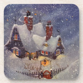 Weihnachten, Weihnachtswerkstatt Nordpol Untersetzer (Vorderseite)