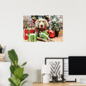 Weihnachten - Weimaraner - Lucy Poster (Heimbüro)