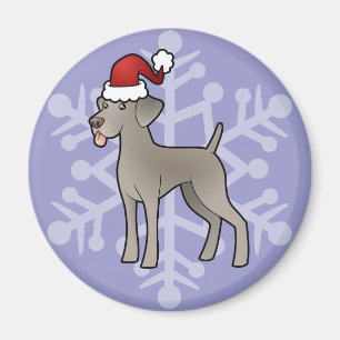 Weihnachten Weimaraner Magnet