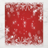 Weihnachten Weinetikett (Einzelnes Label)