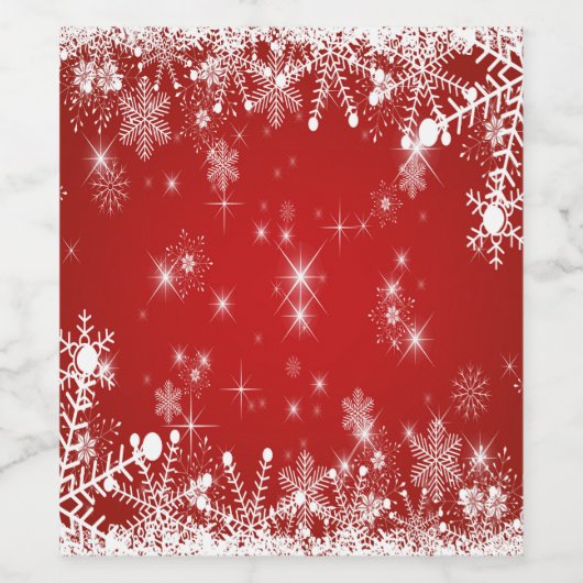 Weihnachten Weinetikett (Einzelnes Label)