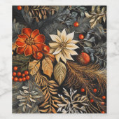 Weihnachten Weinetikett (Einzelnes Label)