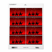 Weihnachten Weisen Red Sky Star Lite Nacht (Vorne)